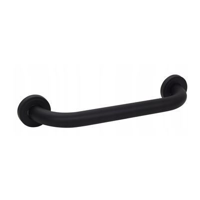 Bisk bathroom grab bar 305mm steel black mat, , medium