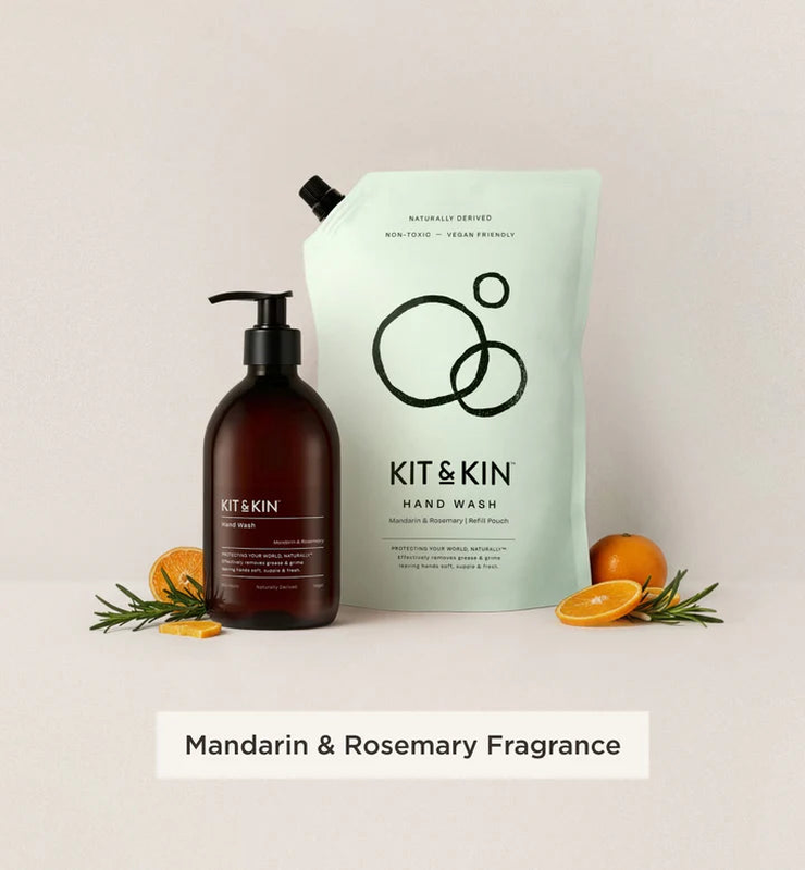 Kit & kin hand wash (mandarin & rosemary)-null