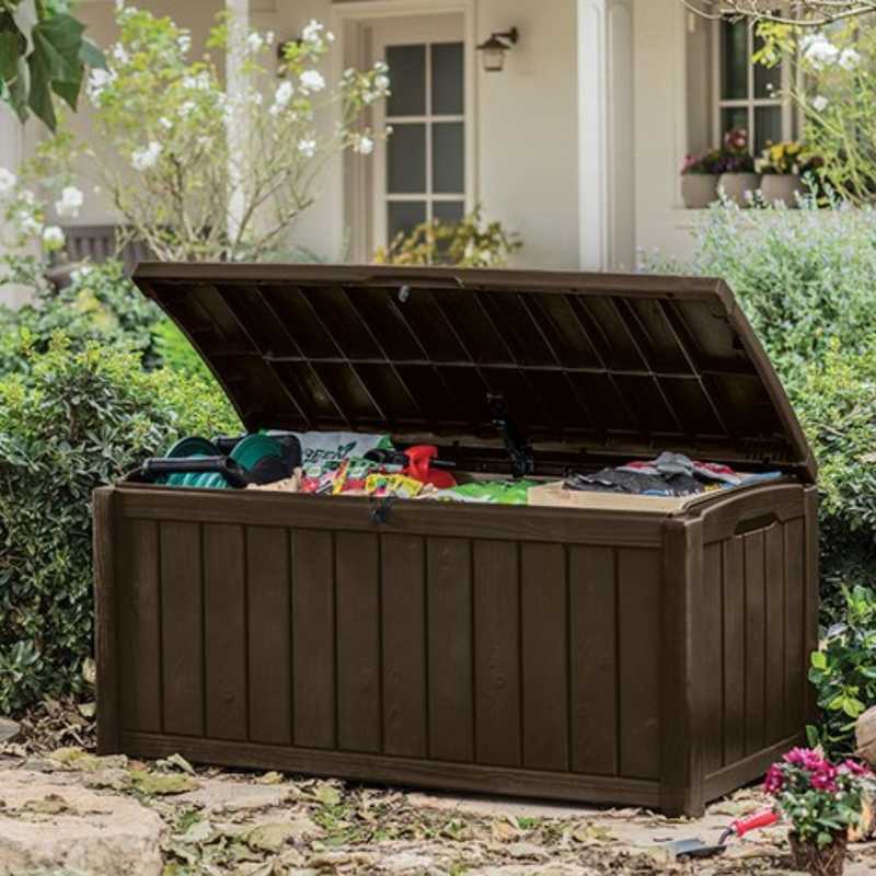 Product image: Glenwood κουτί αποθήκευσης 390l καφέ με μηχανισμό υποβοήθησης ανοίγματος / κλεισίματος, , medium-null