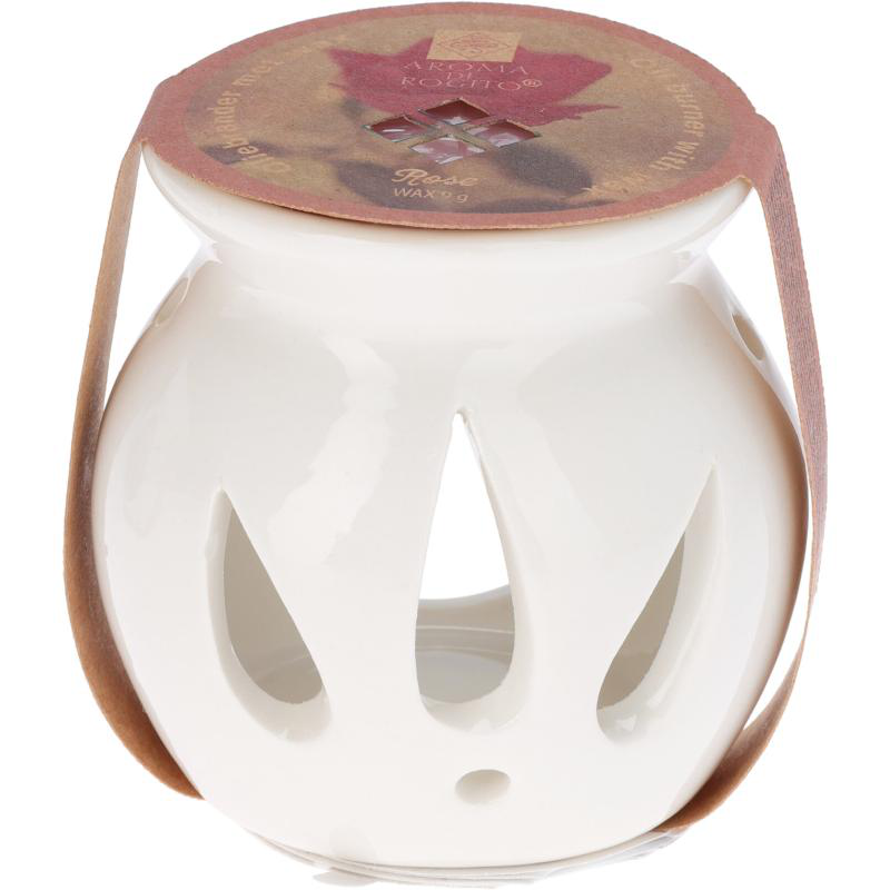 Product image: Stoneware oil burner with scented wax - assorted scents, , medium-null