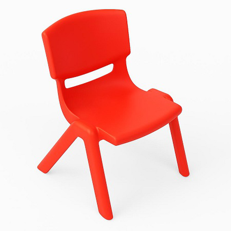 Kids plastic chair 26x52x31x25cm red, , medium-null