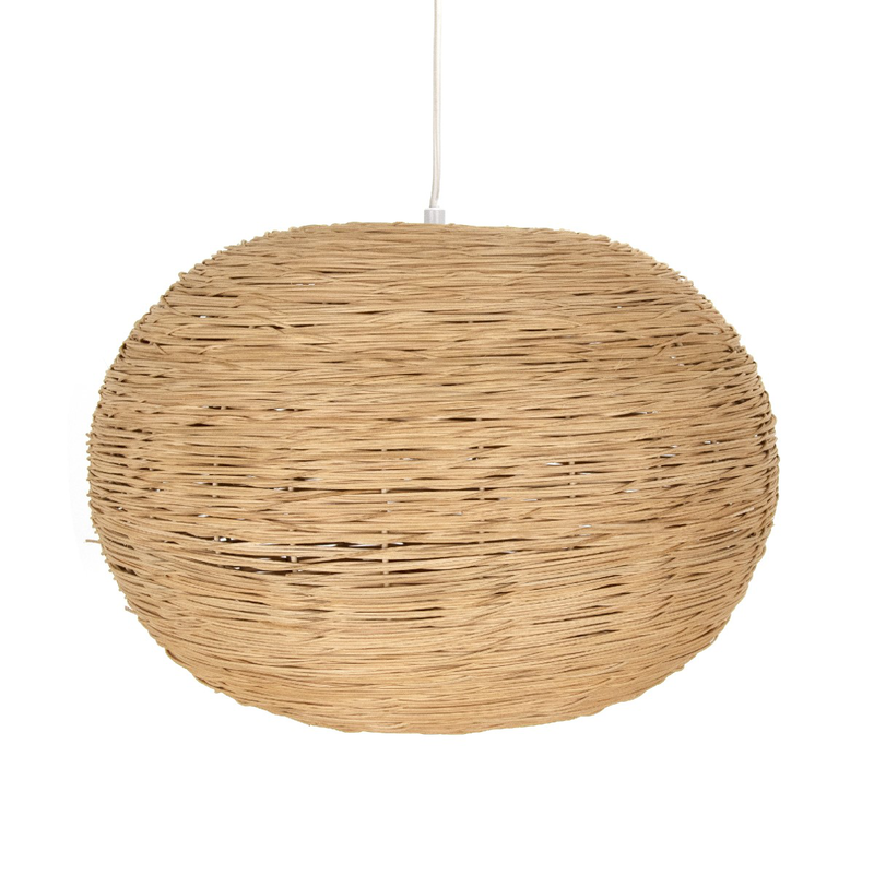Rattan ceiling lamp with cable, , medium-null