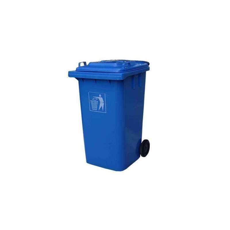 Πλαστικός κάδος απορριμμάτων 120l – μπλέ, , medium-null