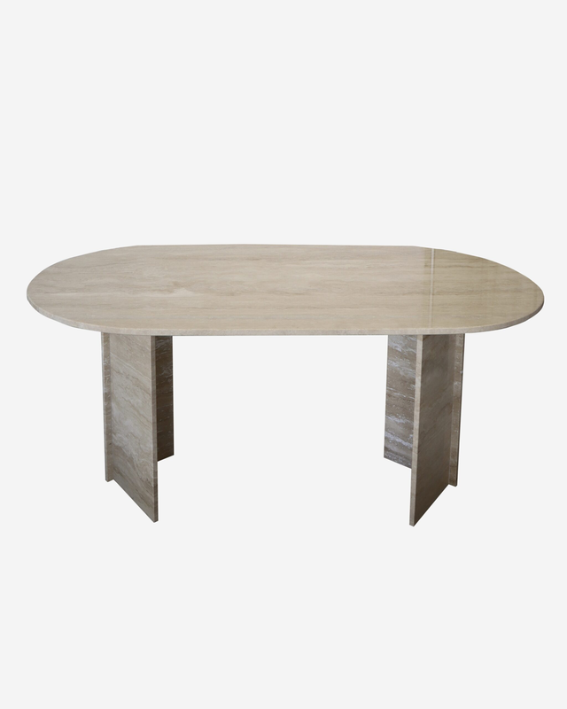 Marble dining table / oval / glossy / bazaar, , medium-null