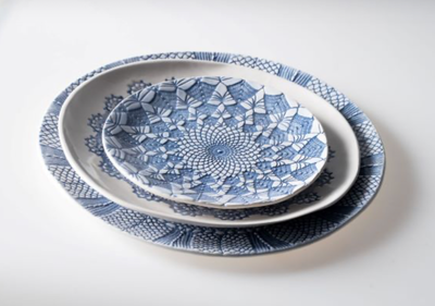 Granma's flat plate small, Green, medium