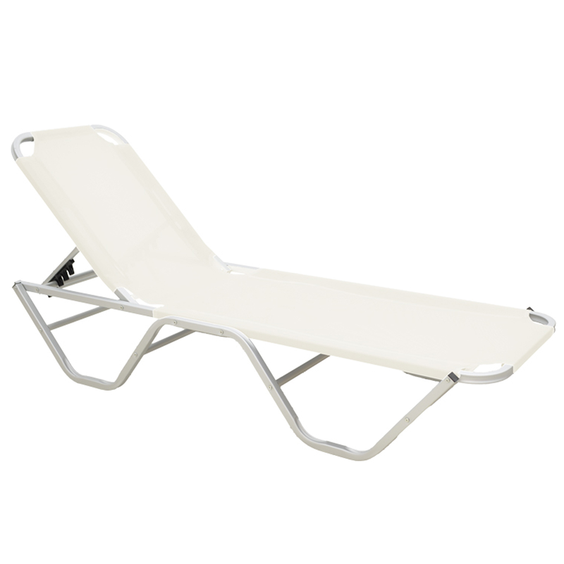 L.h. Garden aluminium pool bed cream, , medium-null