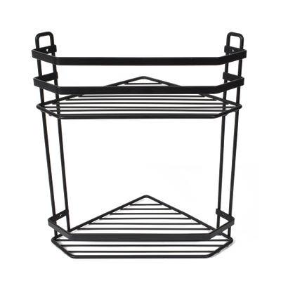 Shower corner rack' 2t black