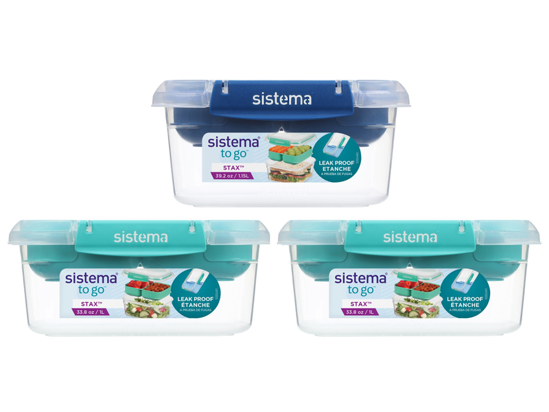 Product image: Sistema stax to go ορθογωνιο 1l συσκευασια των 3 sis82025, , medium-null