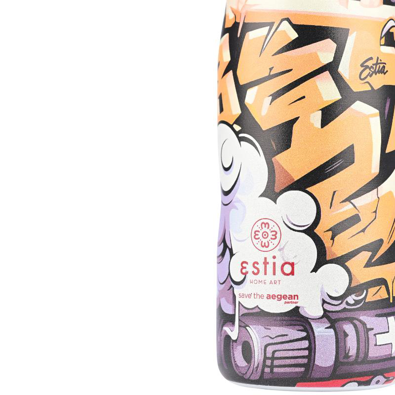 Product image: Estia μπουκαλι save the aegean 500ml - graffiti rhythm, , medium-null