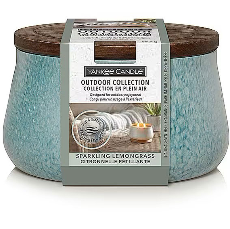 Yankee 1685989e outdoor candle sparklin lemograss 283gr, , medium-null