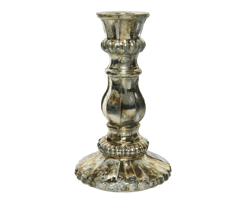 Product image: Candleholder glass copper silver small, , medium-null
