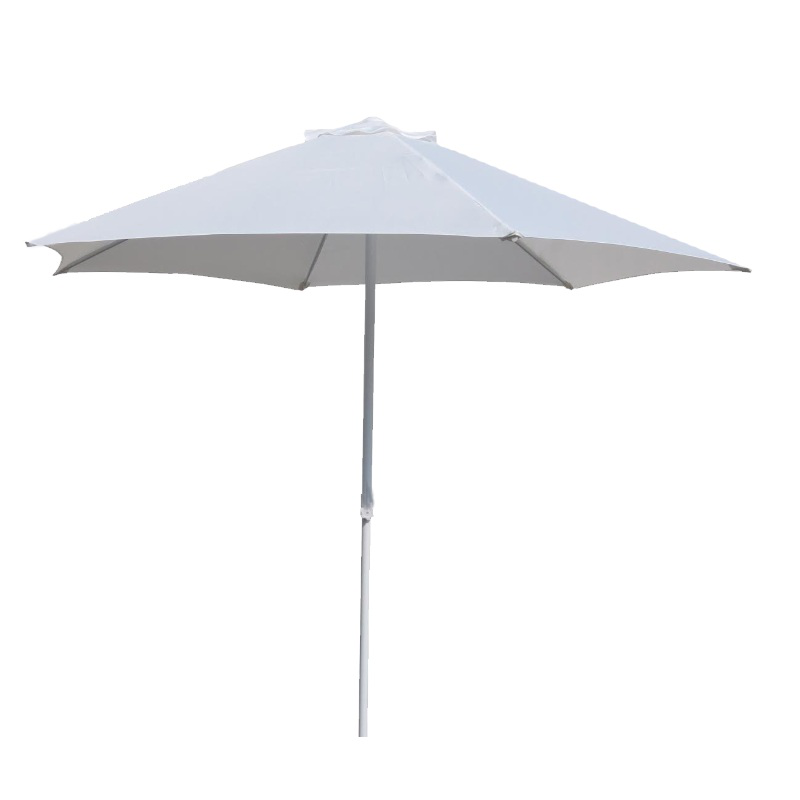 Bolonia 2.5m pushup umbrella white, , medium-null
