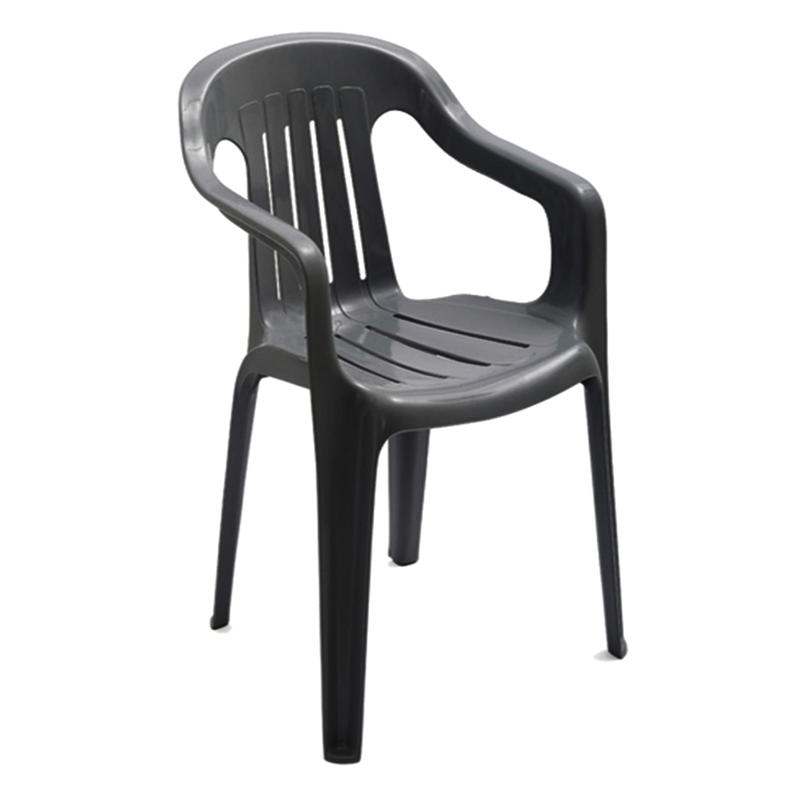 Lordos armchair queen plastic dark gray-null