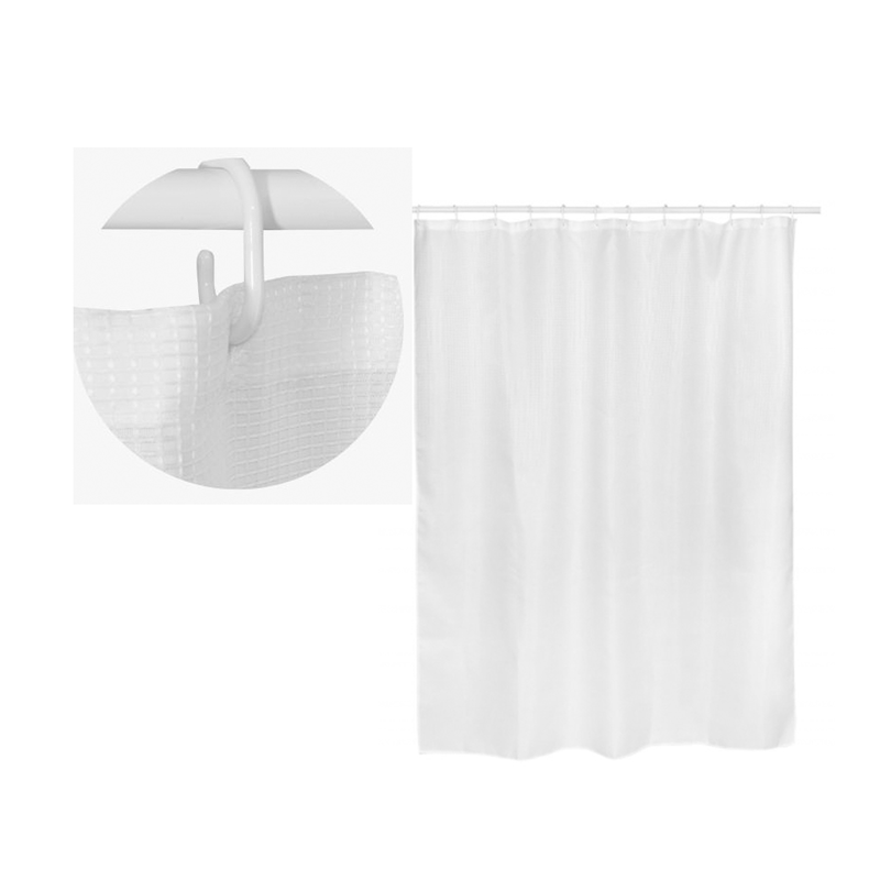 Rist bathroom curtain 180x200cm gray image number null