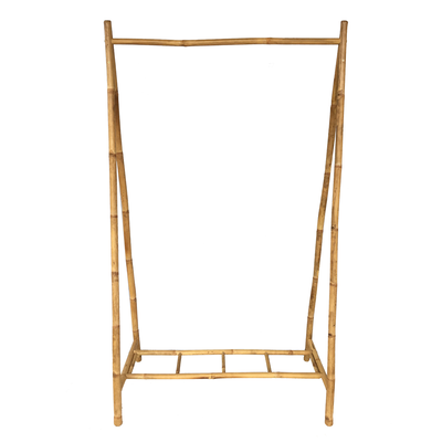 Bamboo hanger stand with shelf, , medium