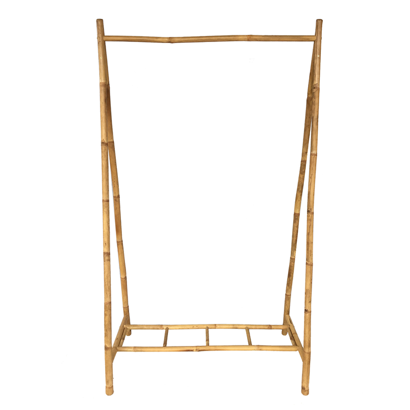 Product image: Bamboo hanger stand with shelf, , medium-null