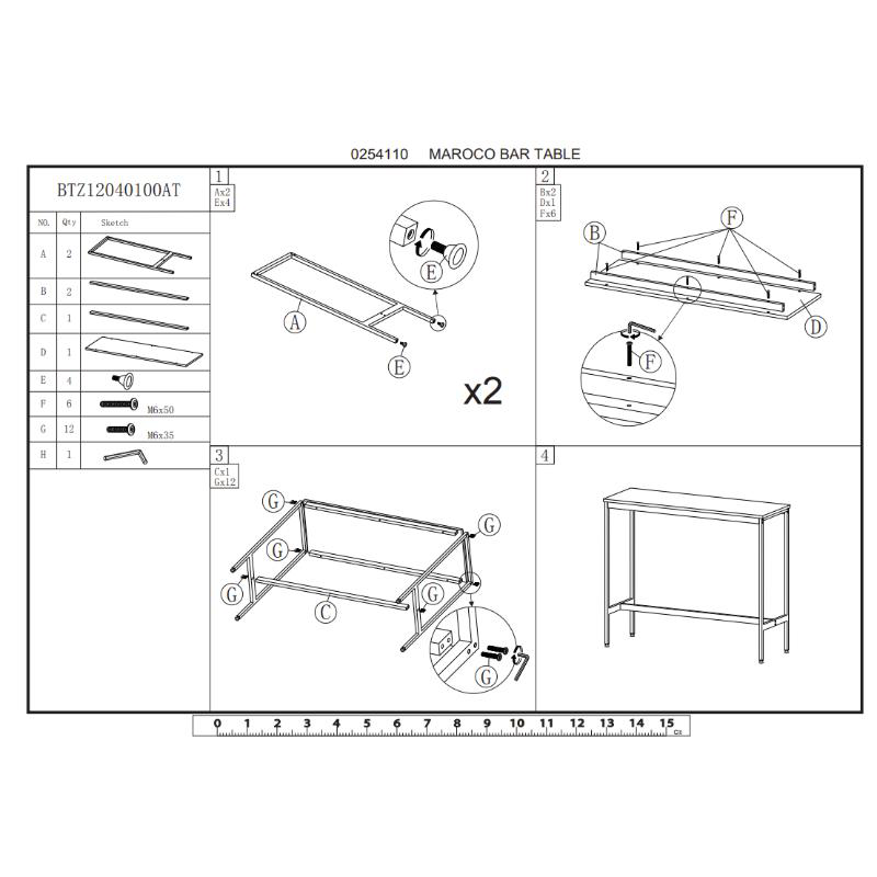 Superliving maroco bar table, , medium image number null