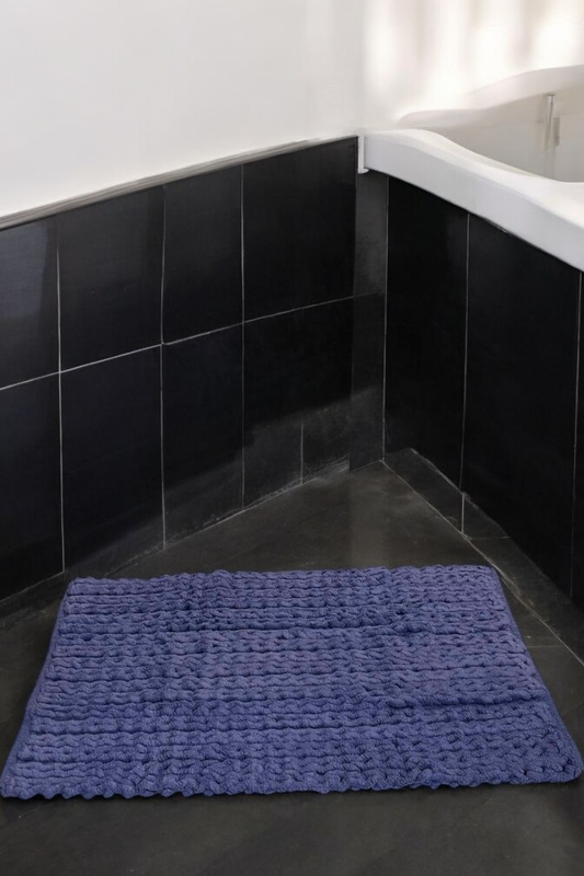 Bath mat plait cotton 60x90cm #b9778 image number null
