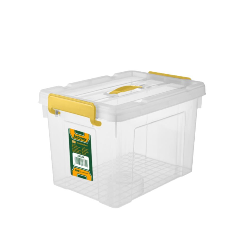 Product image: Jadever διάφανο κουτί αποθήκευσης με καπάκι & χερούλι 47l , , medium-null