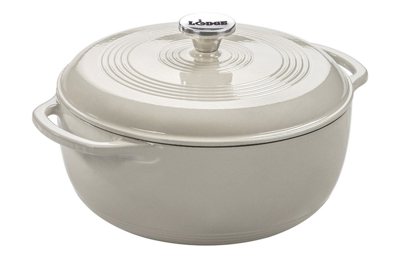 Lodge dutch oven oyster white with loop handles (5,68lt), , medium image number null