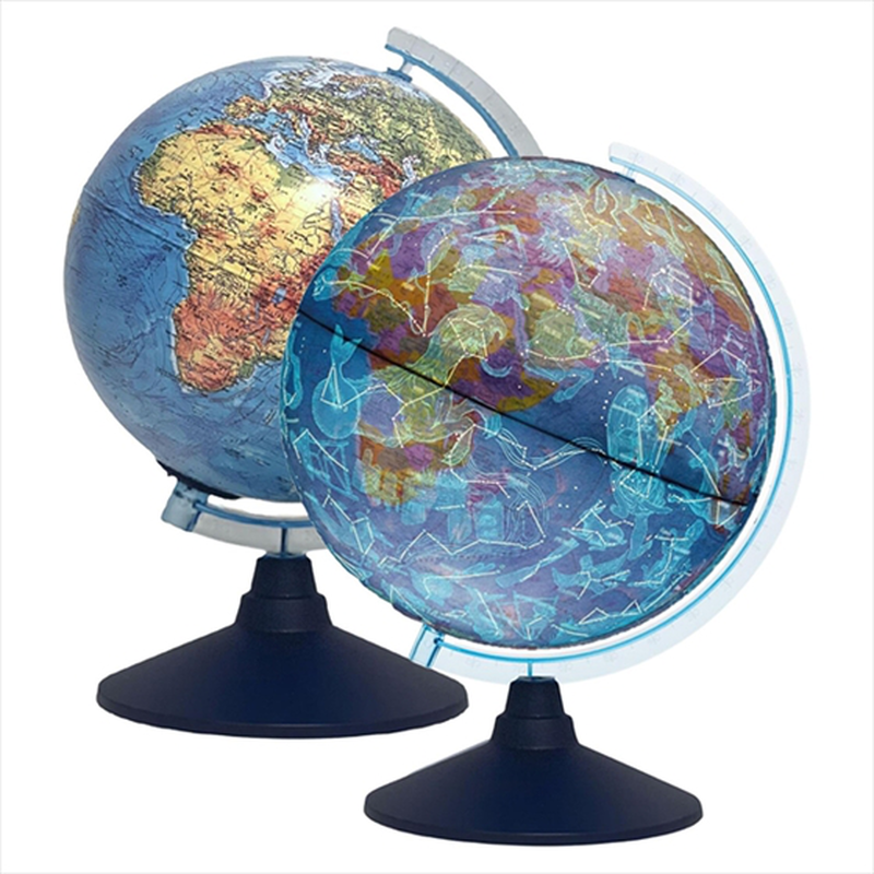 Product image: 3d rotating earth led - 25cm greek, , medium-null