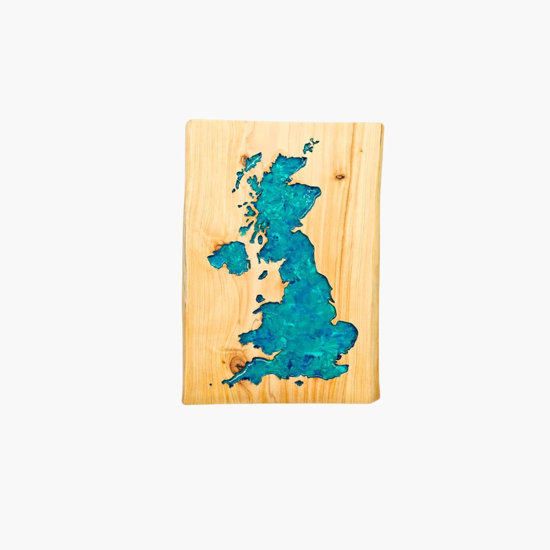 United kingdom map in resin, , medium-null
