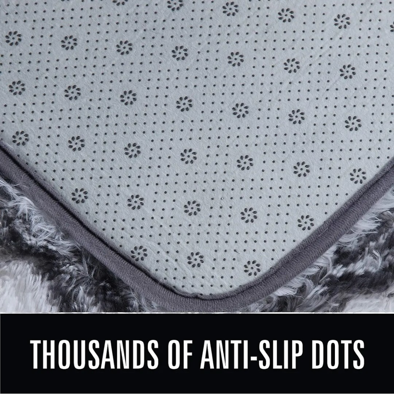 Soft fluffy carpet two tone 80x140cm #sfc91-null