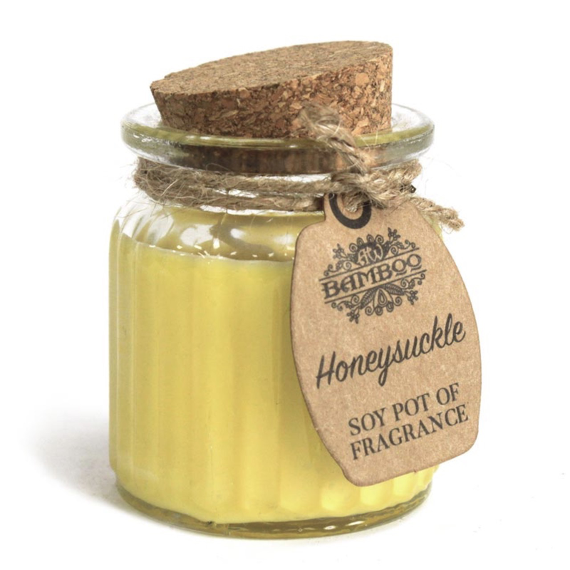 Fragrance candle - honeysuckle soy pot, , medium-null
