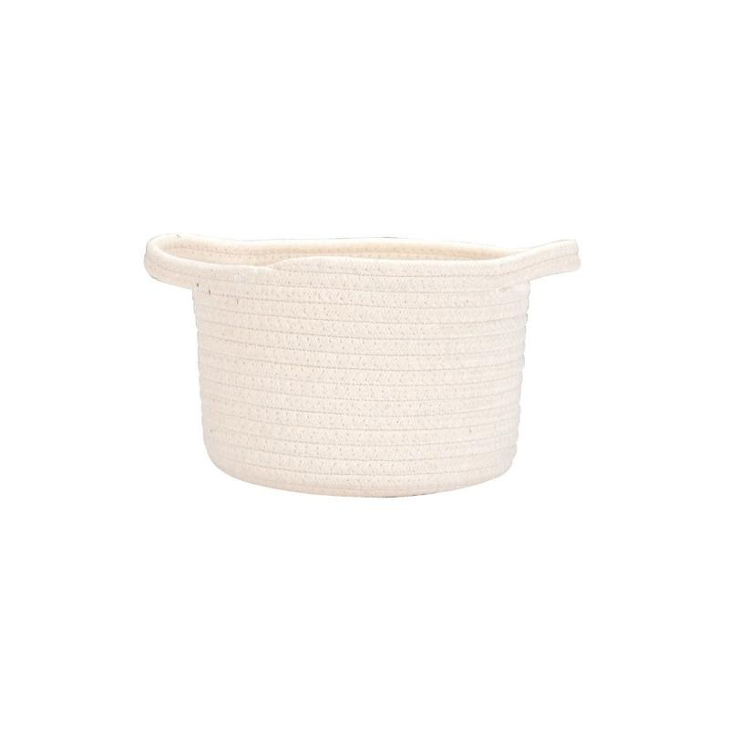 Estia blanca haning basket 18x18x13cm - white, , medium-null