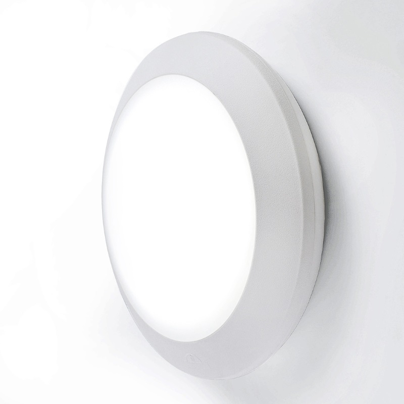 Fumagalli 'berta' 1xe27 (max.12w) wall or ceiling light white+opal diffuser ip66 ø275xh80mm, , medium-null