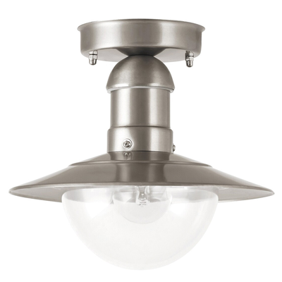 Oslo outdoor ceiling light e27 60w ip44 s/s, , medium