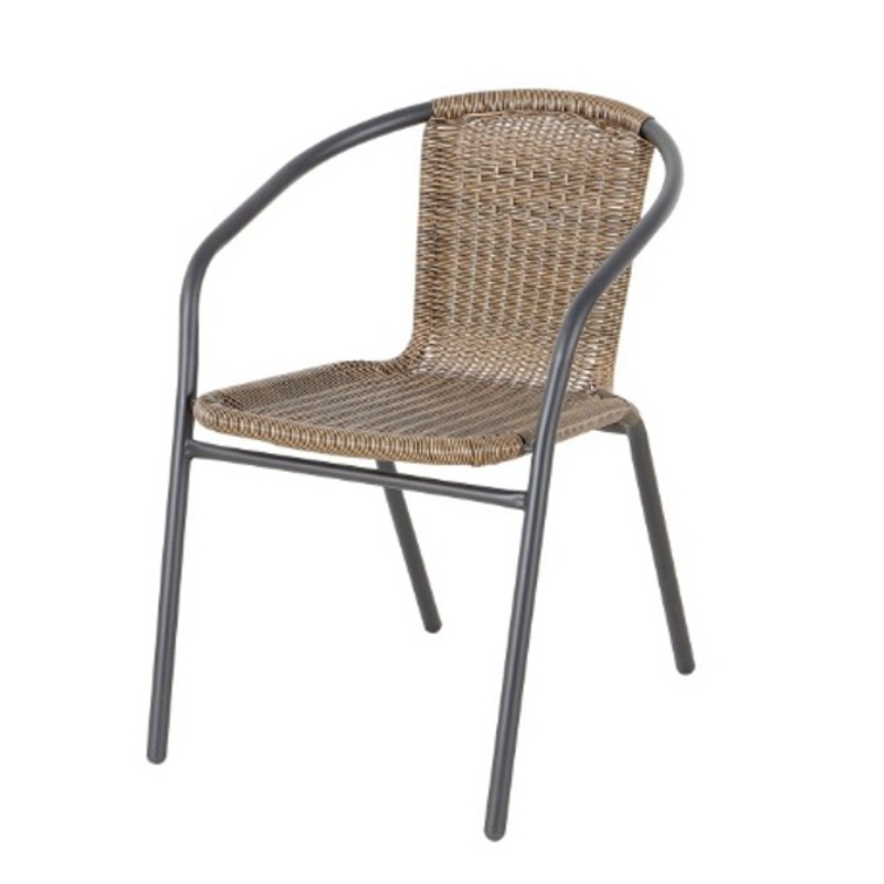 Product image: Tina καρεκλα ραταν - γκρι/καφε, , medium-null