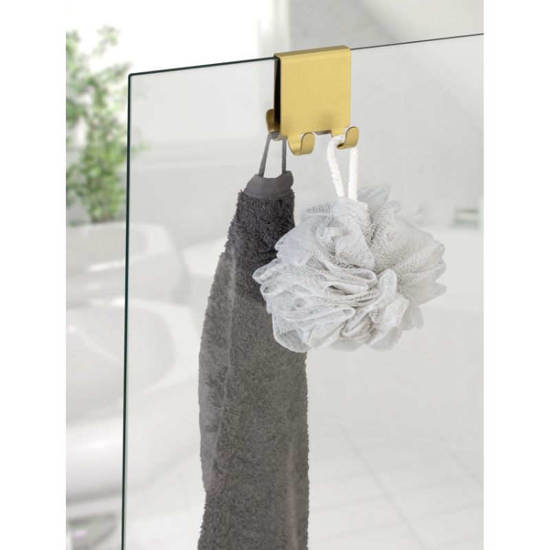 Product image: Wenko double hook shower - gold, , medium-null