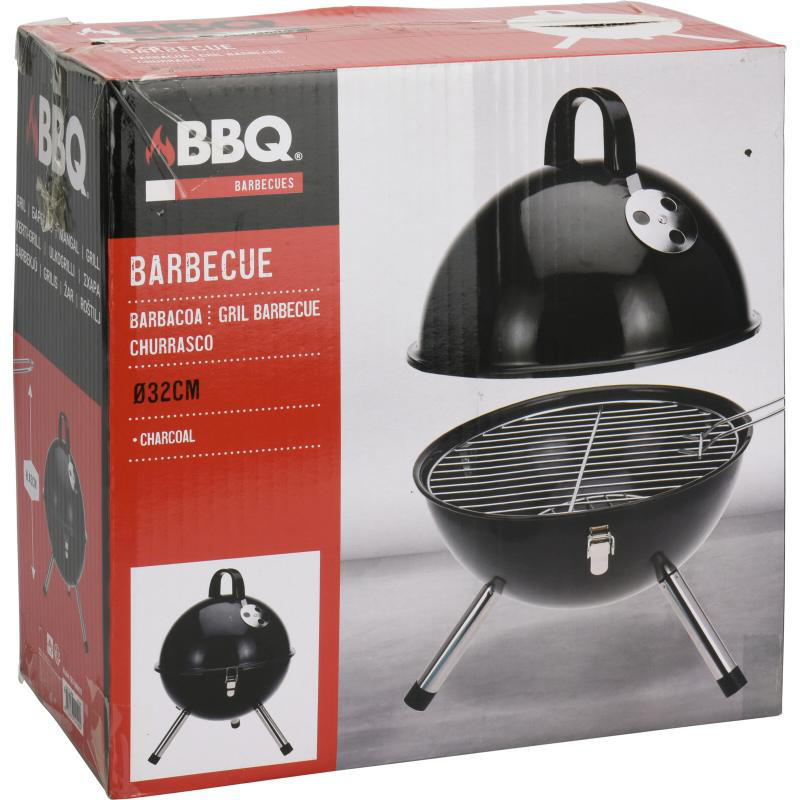Bbq spherical 31cm - black, , medium image number null