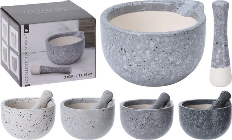 Pestle and mortar 4 assorted colors, , medium-null