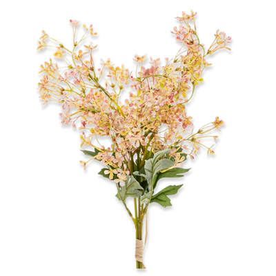 Small pink flowers bouquet x3 46cm, , medium