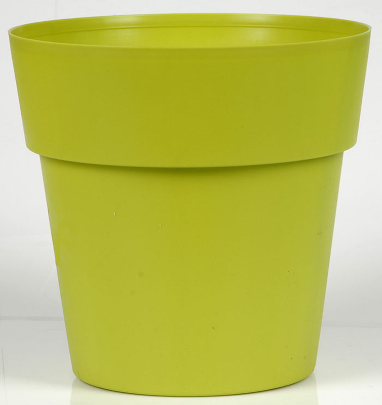 Product image: Viomes linea basic μικρη γλαστρα χωρις στεφανι πρασινο 11x10.5cm 0.6ltr, , medium-null