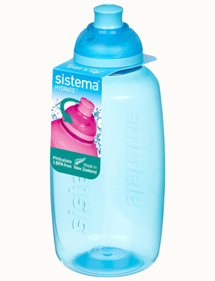 Sistema hydrate itsy twist n sip bottle 380ml sis720, Blue, Green,purple, medium