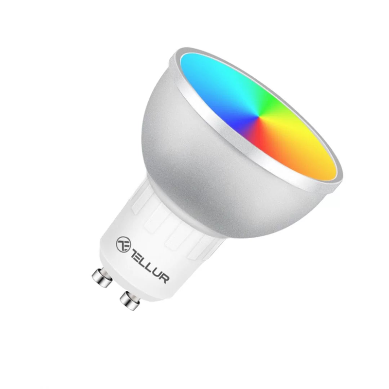 Product image: Tellur smart Wi-Fi led smart bulb gu10, 5w, white/warm/rgb, , medium-null