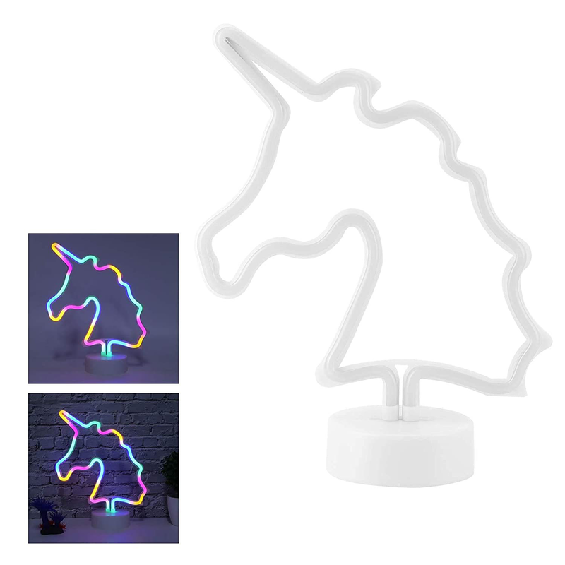 Product image: Neon standing light unicorn 30cm, , medium-null