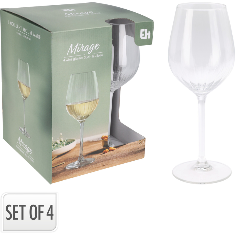Wine glass 380ml set 4pcs, , medium-null
