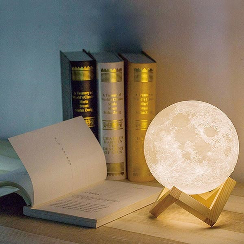 Product image: Ανάγλυφο φωτιστικό αφής – 3d φεγγάρι, , medium-null