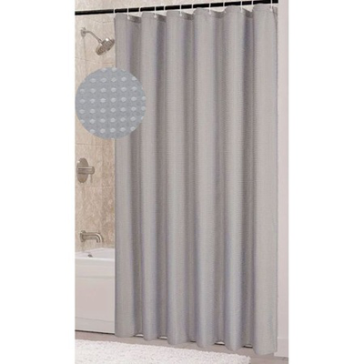 Ankor shower curtain polyester 180x180cm wave-dots grey, , medium