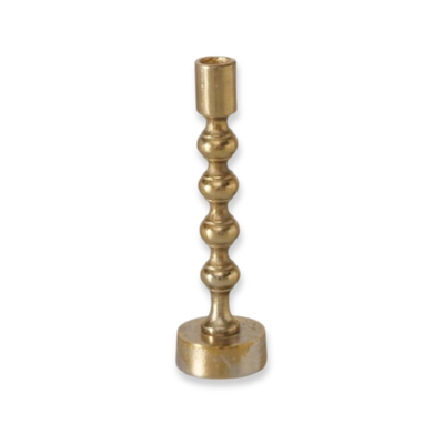 Alum.gold candle holder klisko 22cm, Gold, medium