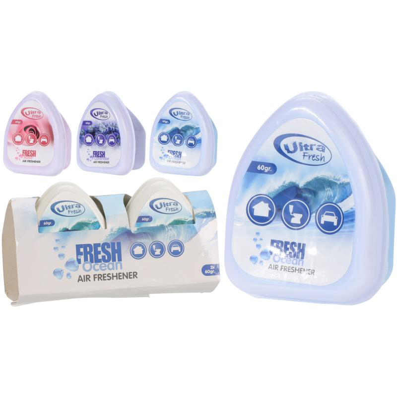 Air freshener gel set 2pcs - assorted scents, , medium-null