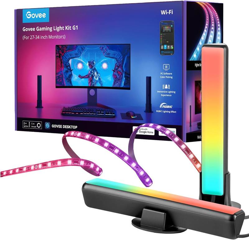 Govee h6608 monitor back light strip & 2x light bars gaming set, , medium-null