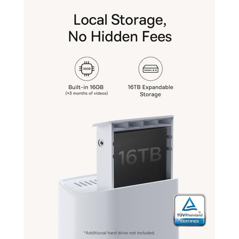Product image: Baseus security n1 plus outdoor camera 2k 2-cam kit white, , medium-null