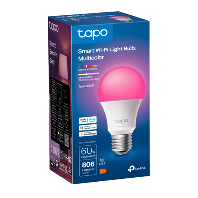 Smart Wi-Fi λάμπα tp-link tapo – πολύχρωμη φωτεινότητα & έξυπνος έλεγχος, , medium
