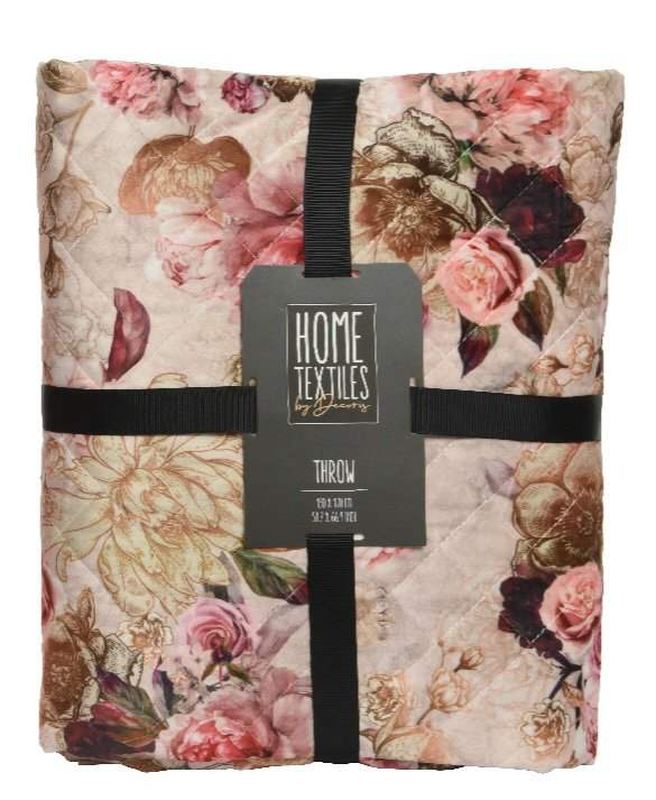 Throw polyester - light pink-null