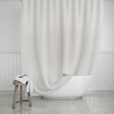 Estia bathroom curtain camellia 180x200cm - pearl, , medium